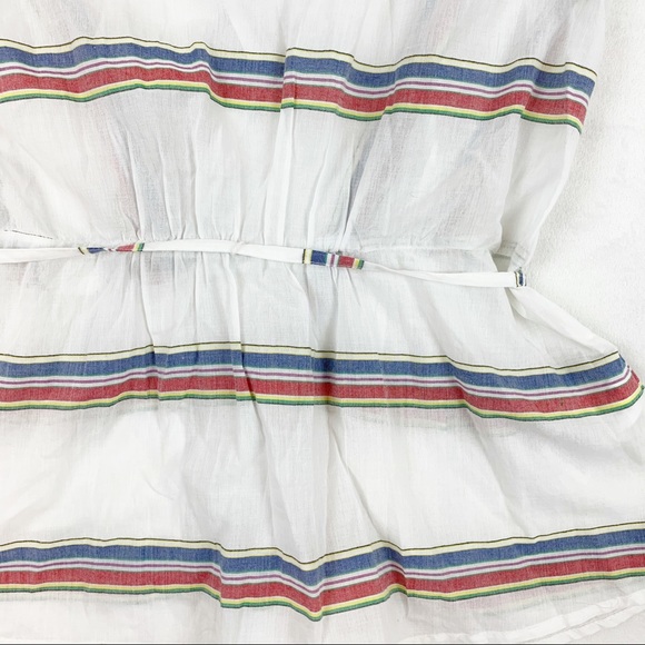 J Crew Flutter Sleeve Striped Wrap top - Picture 10 of 10